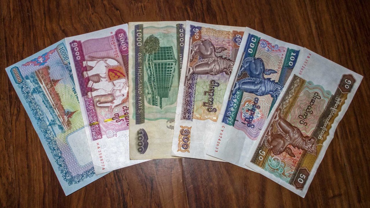 Myanmar Kyat Geldscheine