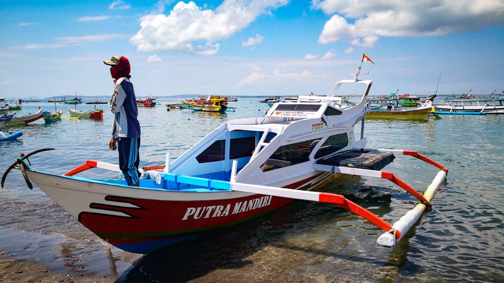 Boat at the harbor of Tanjung Luar, East Lombok