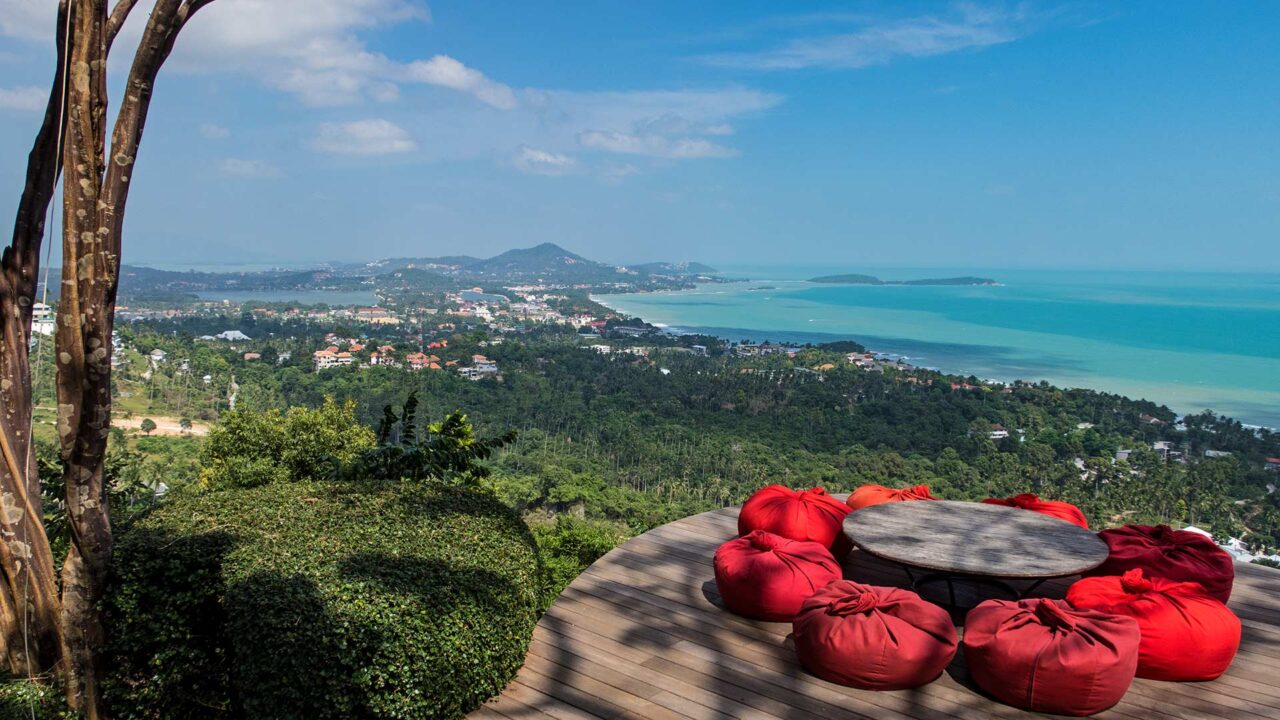 Der Jungle Club mit Aussicht auf Chaweng Noi und Chaweng auf Koh Samui