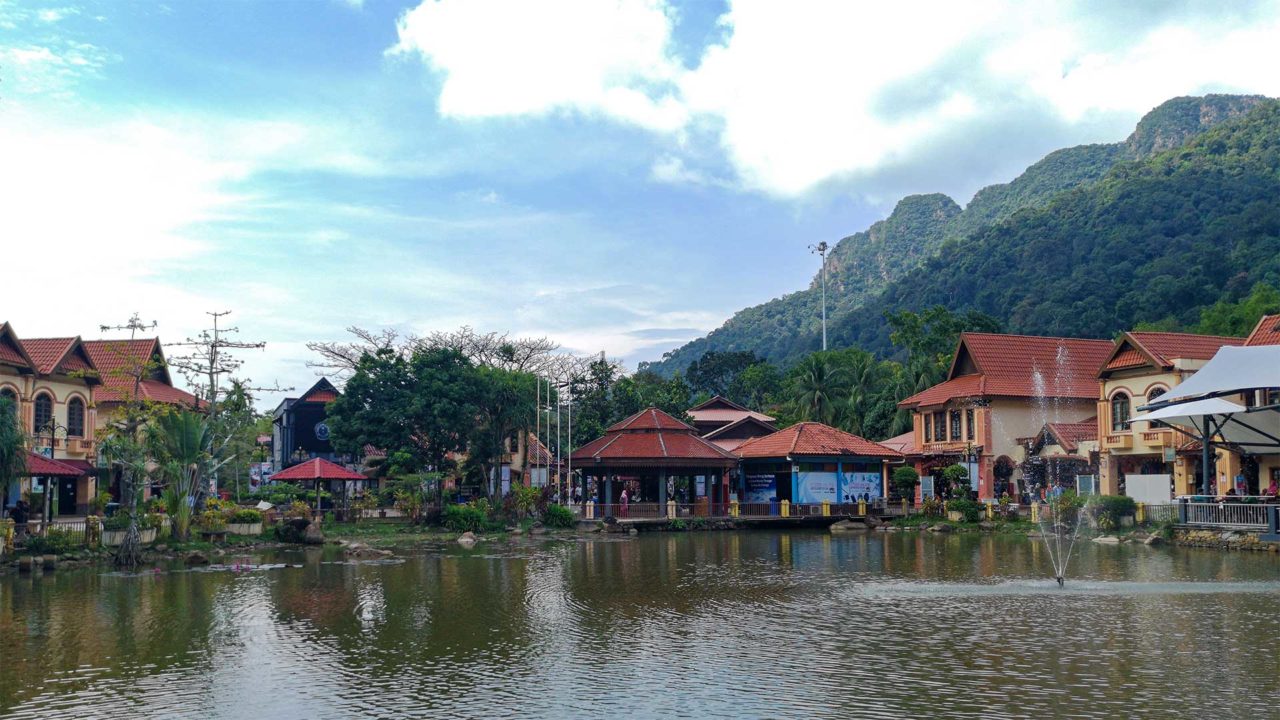 Aussicht auf das Oriental Village von Langkawi
