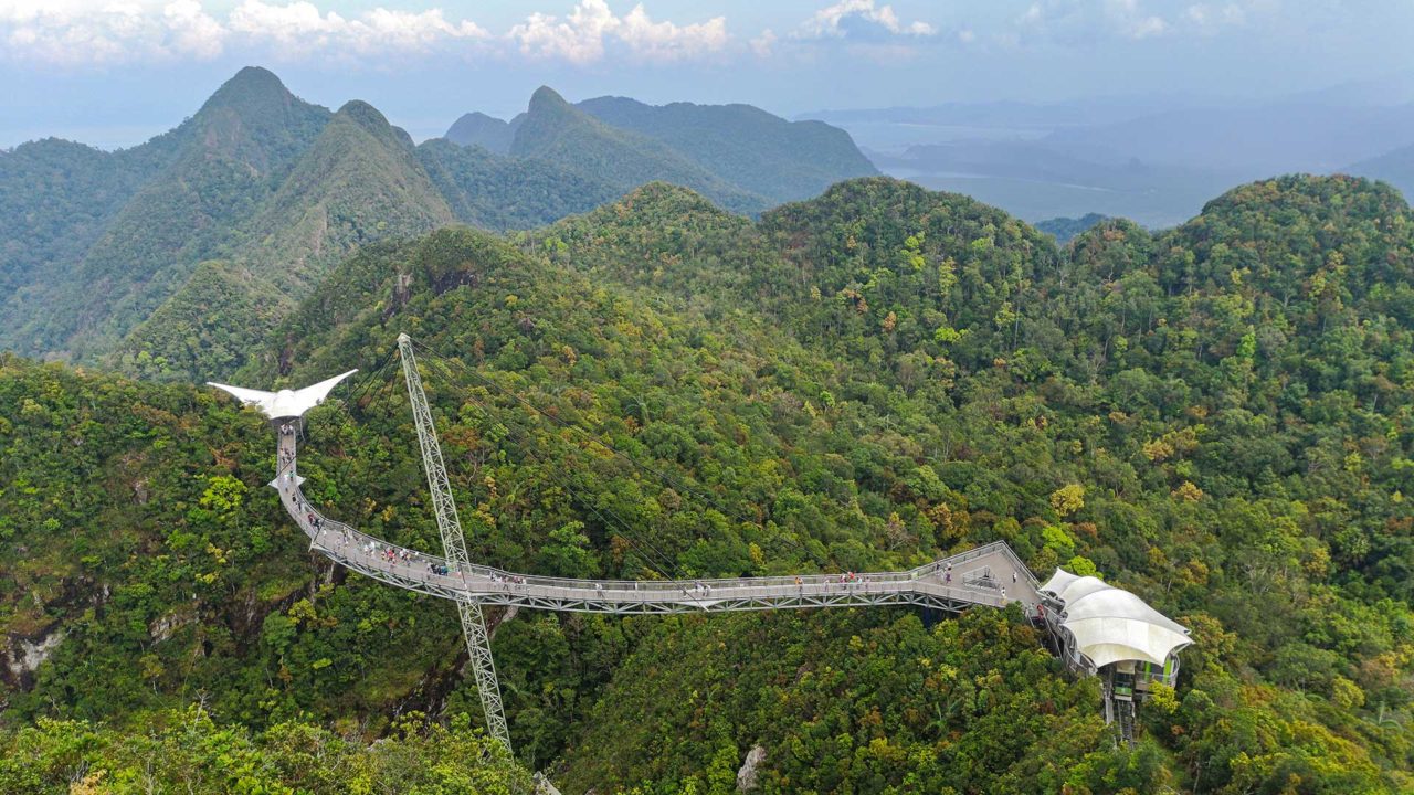 Der berühmte Sky Bridge von Langkawi
