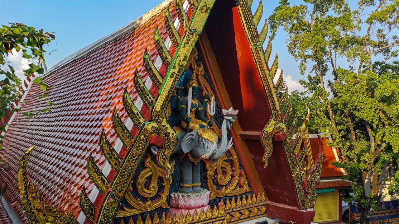 Verzierung im Tempel des Big Buddha auf Koh Samui