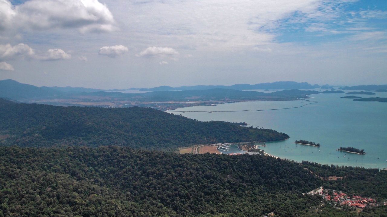 The view from the first platform of the Langkawi SkyCab