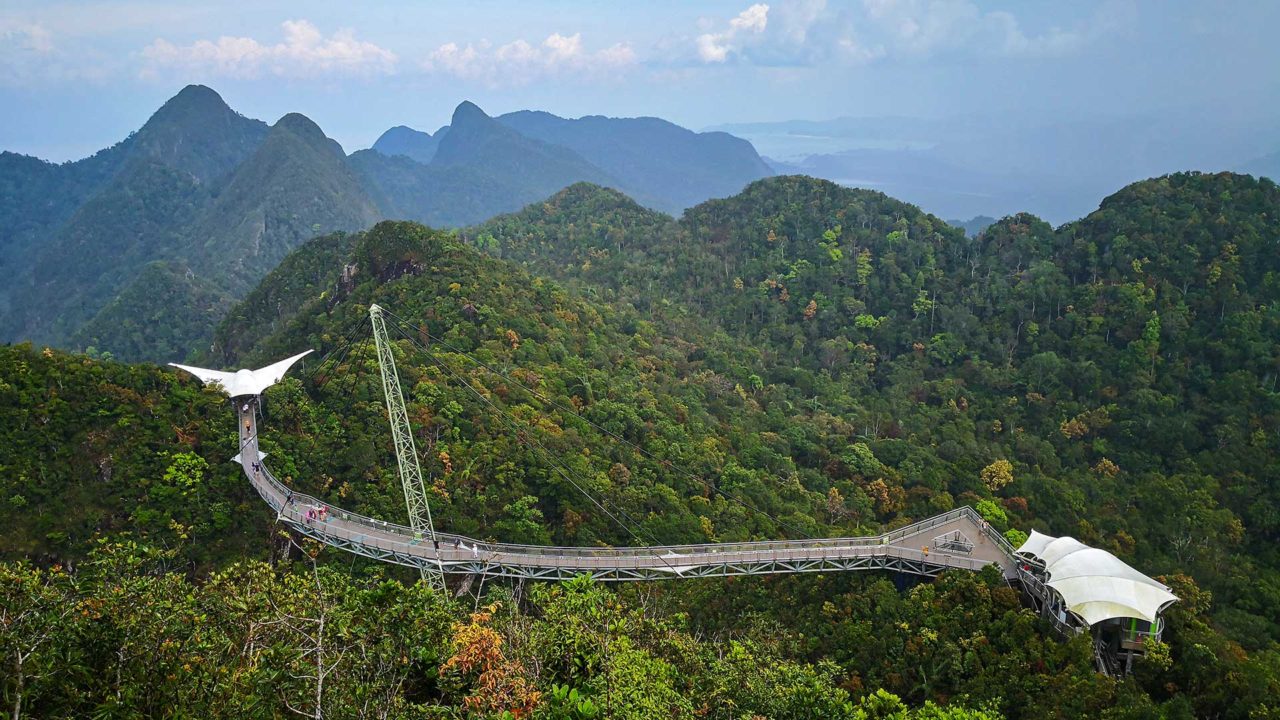 View at the Langkawi SkyBridge in the Oriental Village