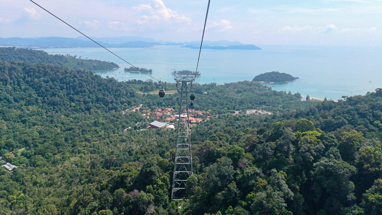 View from the SkyCab at the Oriental Village on Langkawi