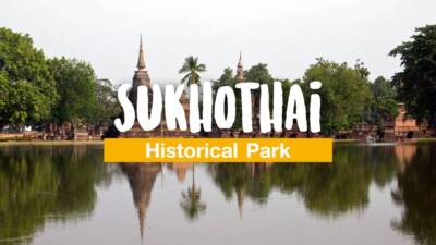 Ein Tag im Historical Park von Sukhothai