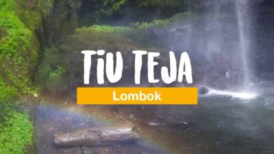 Tiu Teja - der Regenbogen-Wasserfall im Norden Lomboks