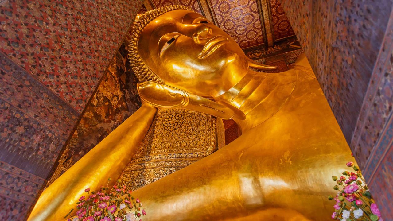 Der Reclining Buddha in Bangkoks Wat Pho