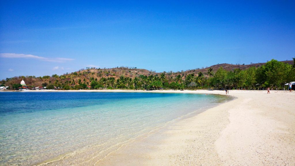 Der Elak-Elak Beach (Pantai Elak-Elak) in Sekotong, dem Südwesten Lomboks
