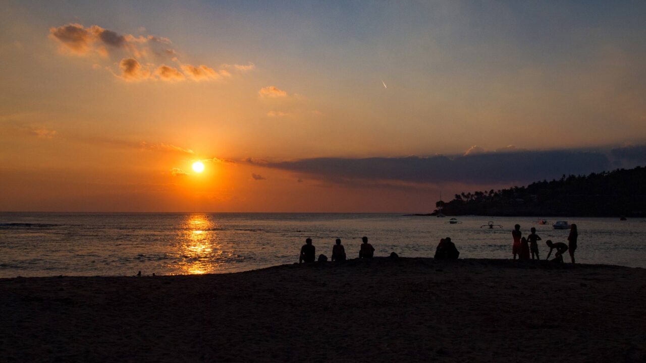 Sonnenuntergang am Senggigi Beach Lombok