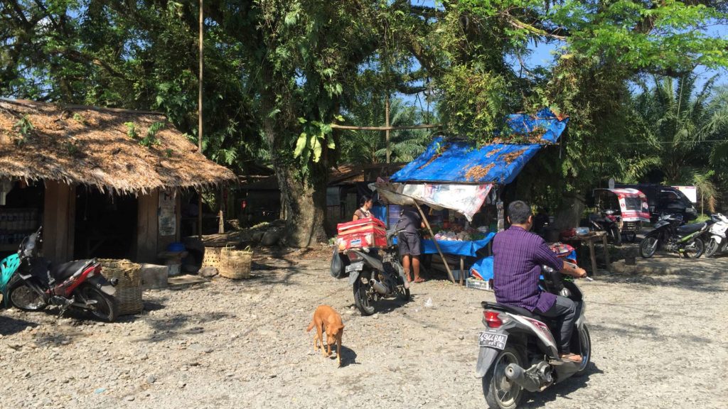 Local Life in einem Dorf auf Sumatra in Indonesien