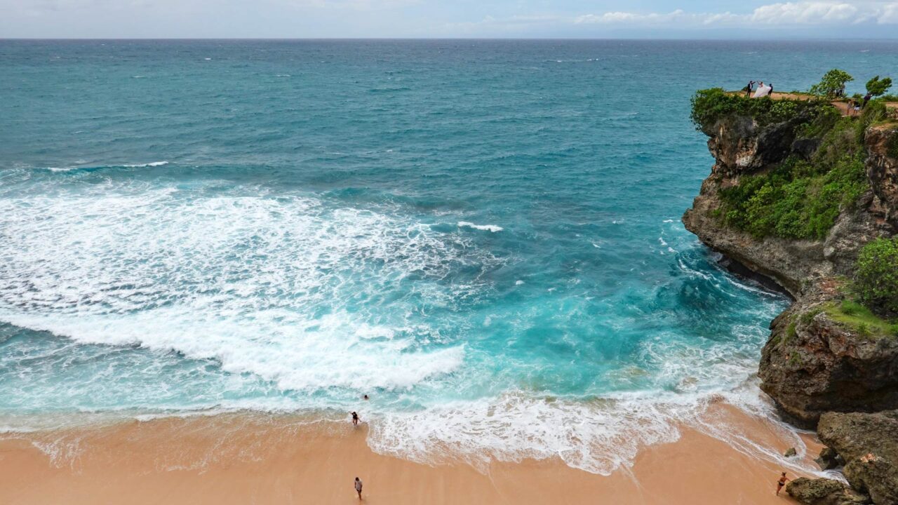 Balangan Beach and some cliffs, Bali