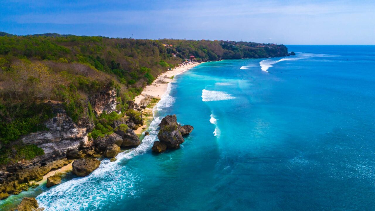 Padang Padang Beach in Uluwatu, Bali