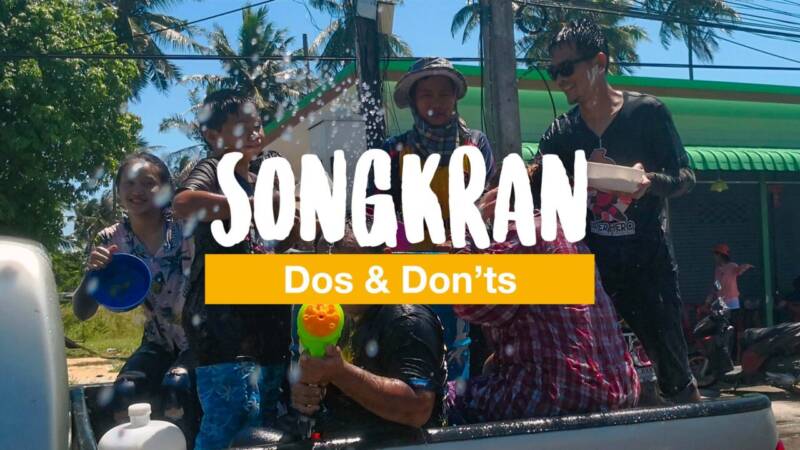 Dos & Don'ts für das Songkran Festival in Thailand