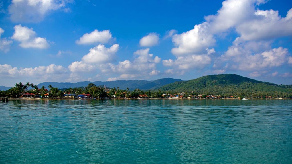 The north coast of Koh Samui on the way to the Ang Thong Marine National Park