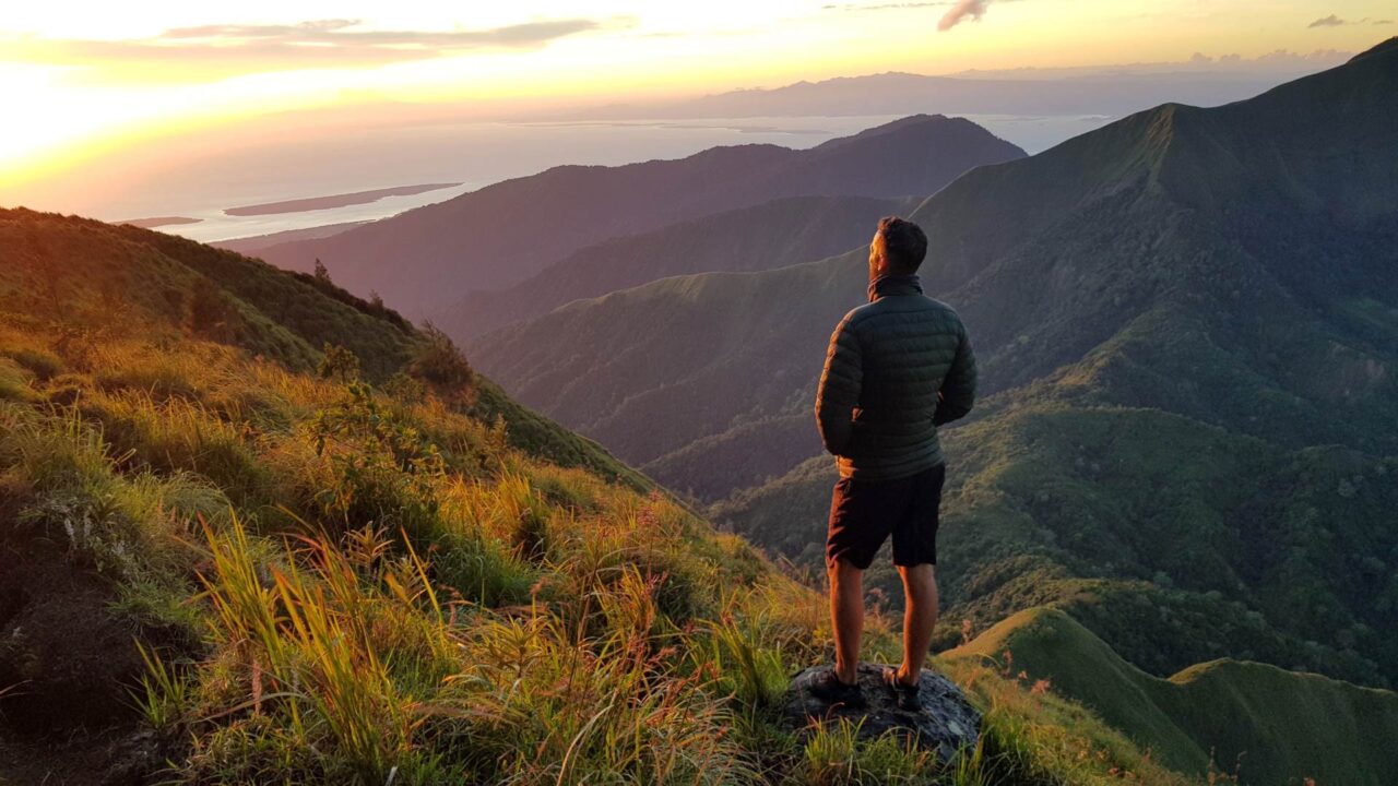 Sonnenaufgang auf dem Pergasingan Hill (Bukit Pergasingan), Lombok