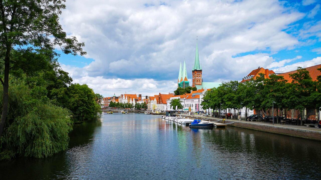 Aussicht auf die Altstadt von Lübeck