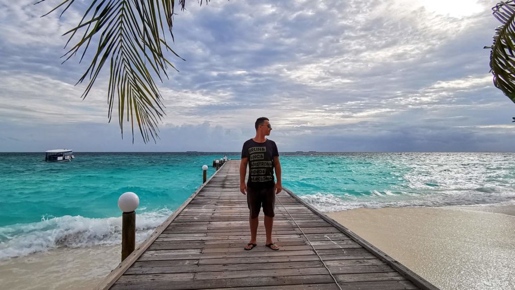 Marcel auf Thulhagiri Island in den Malediven