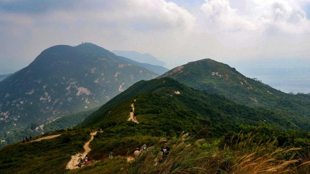 Wanderweg zum Dragon's Back in der Nähe von Hong Kong