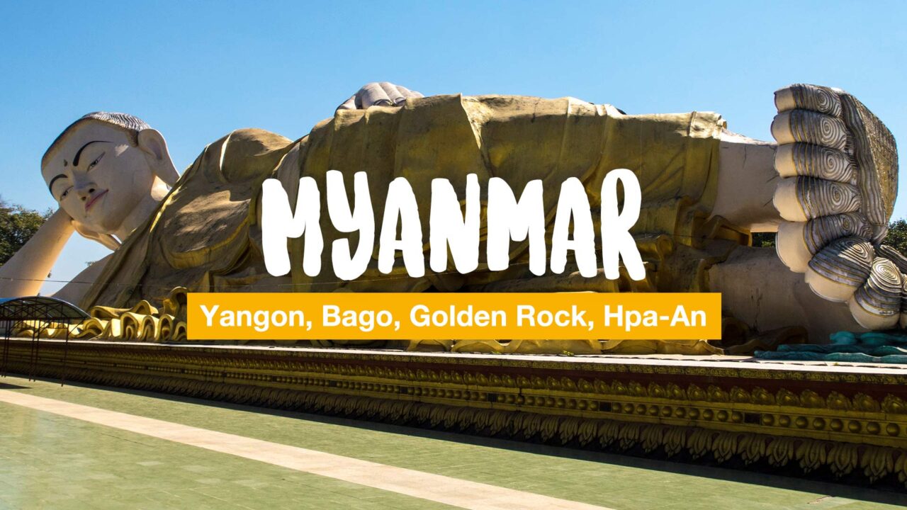 Myanmar - from Yangon to Hpa-An (Video)