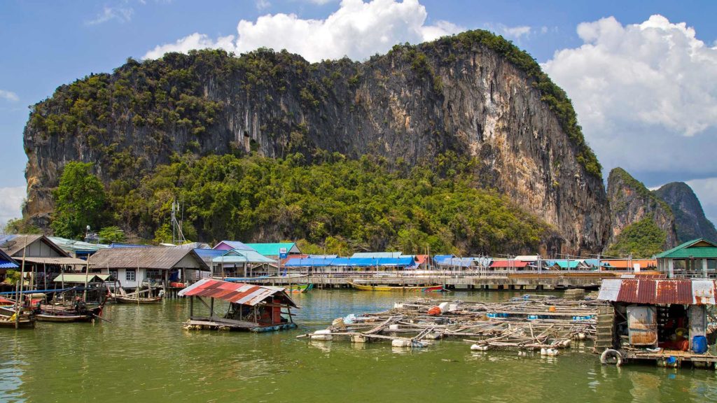 Schwimmende Häuser von Koh Panyee in der Nähe von Phuket