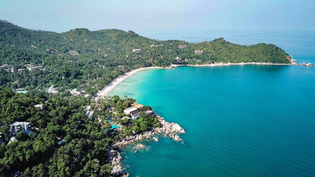 Drone shot of Thong Nai Pan Noi, Koh Phangan