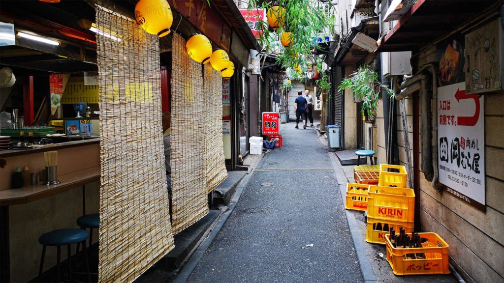 Bars und Restaurants Omoide Yokocho, Memory Lane, Piss Alley, Tokio