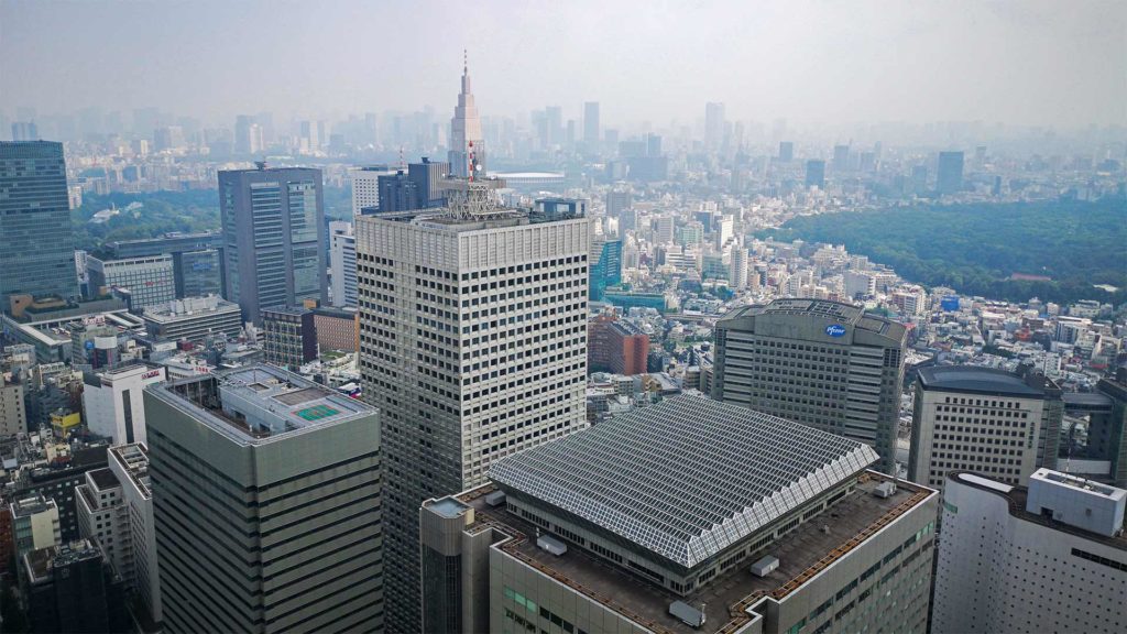 Aussicht vom Tokyo Metropolitan Government Building auf Tokio