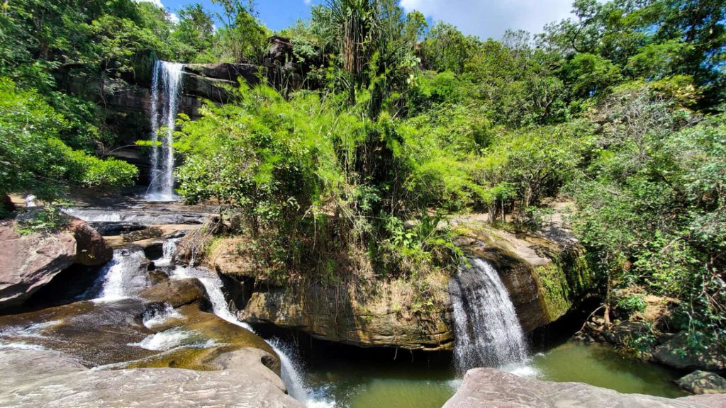 Waterfall in the Pha Taem National Park, Thailand