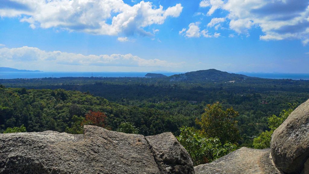 Der Ausblick vom Domesila Viewpoint auf Koh Phangan