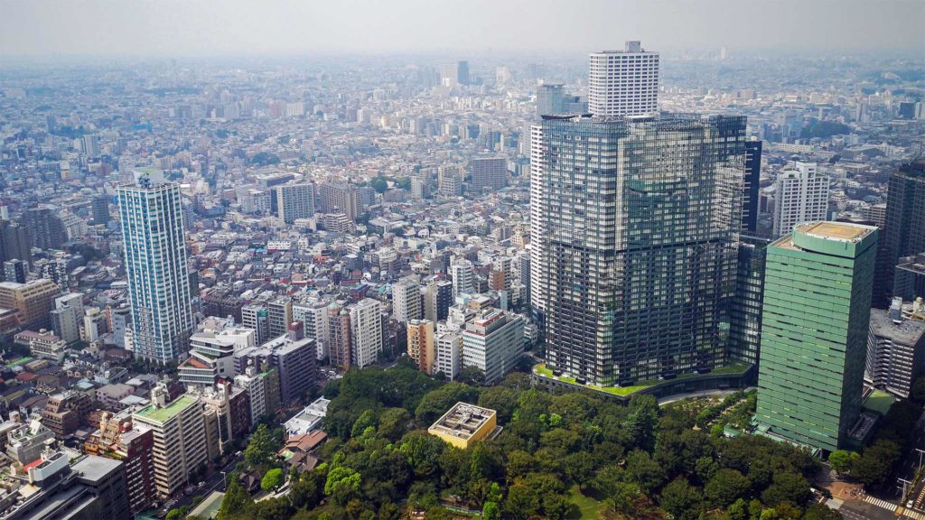 Der Ausblick vom Tokyo Metropolitan Government Building