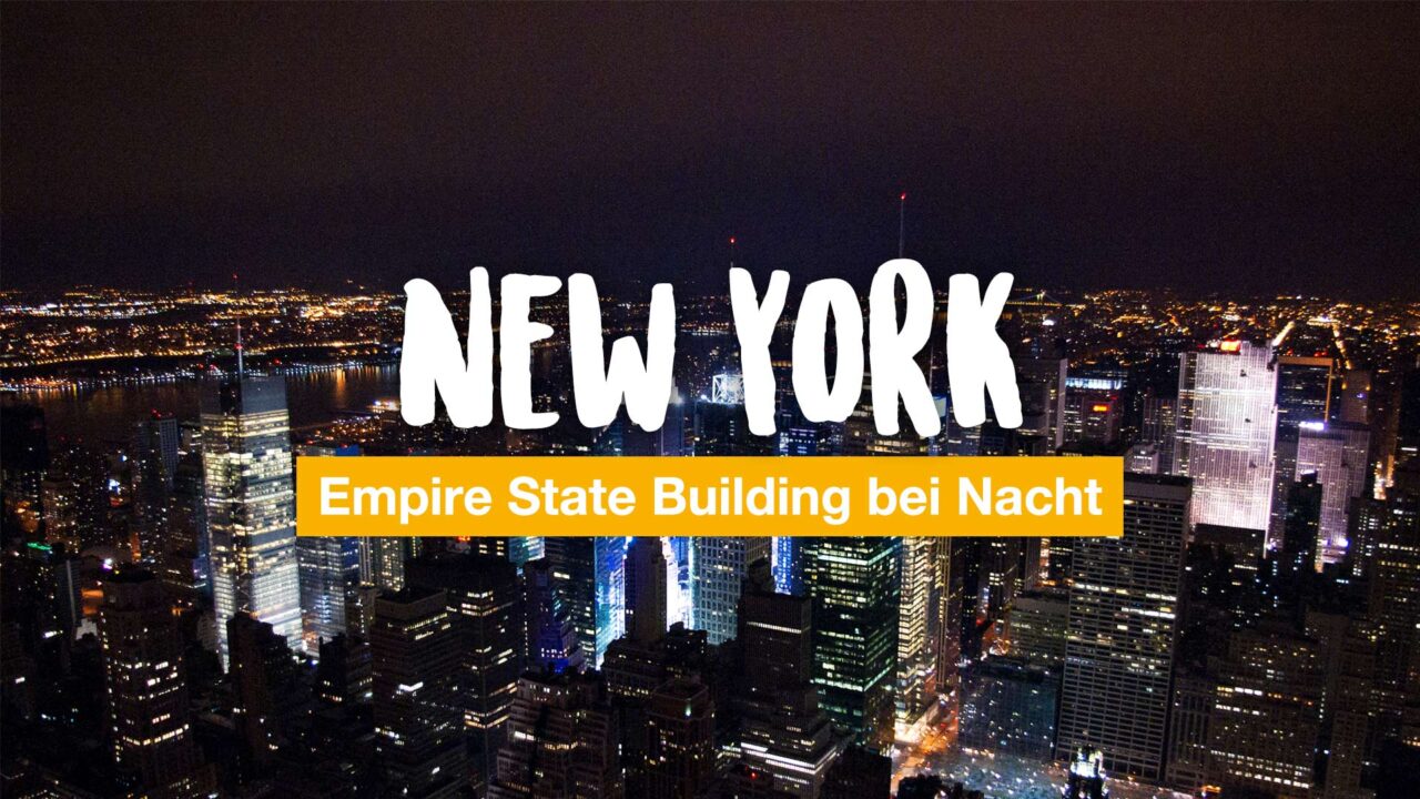 New York: Empire State Building bei Nacht