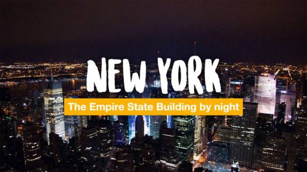 New York: The Empire State Building by night