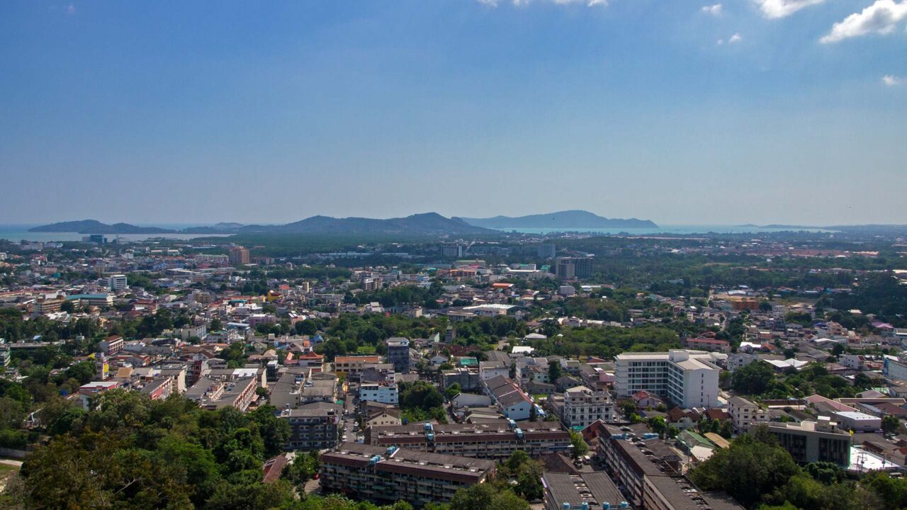 Aussicht vom Khao Rang Hill auf Phuket Town