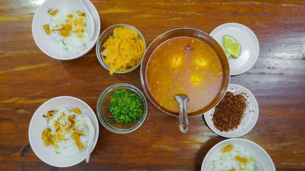 Eines der bekanntesten Gerichte in Myanmar: Mohinga