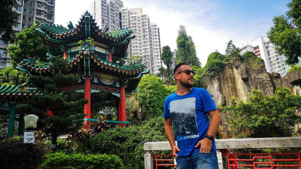 Tobi im Wong Tai Sin Tempel in Kowloon, Hong Kong