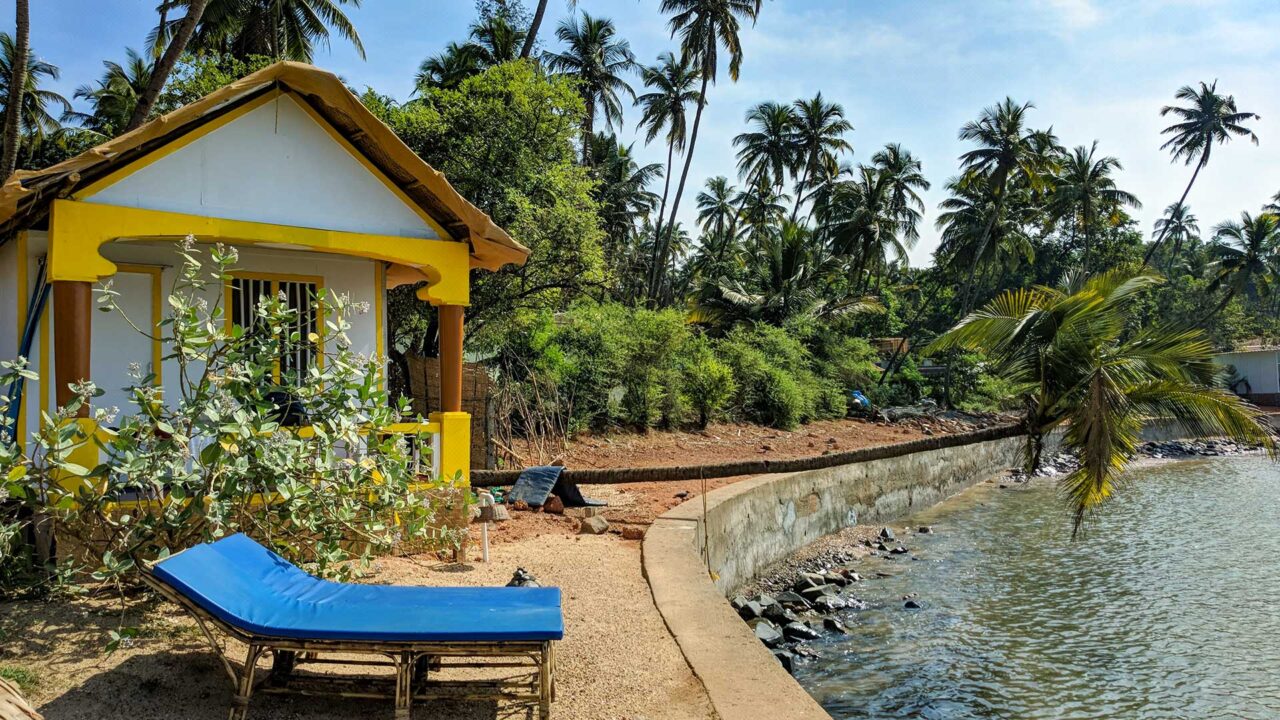 Unser Bungalow direkt am Meer, Süd-Goa