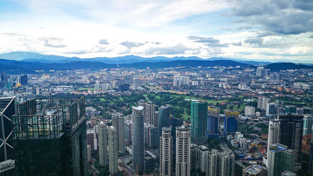 Ausblick auf Kuala Lumpur von den Petronas Towers