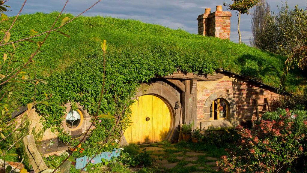 Weiteres Hobbit Haus bei den Hobbiton Movie Set Tours in Matamata