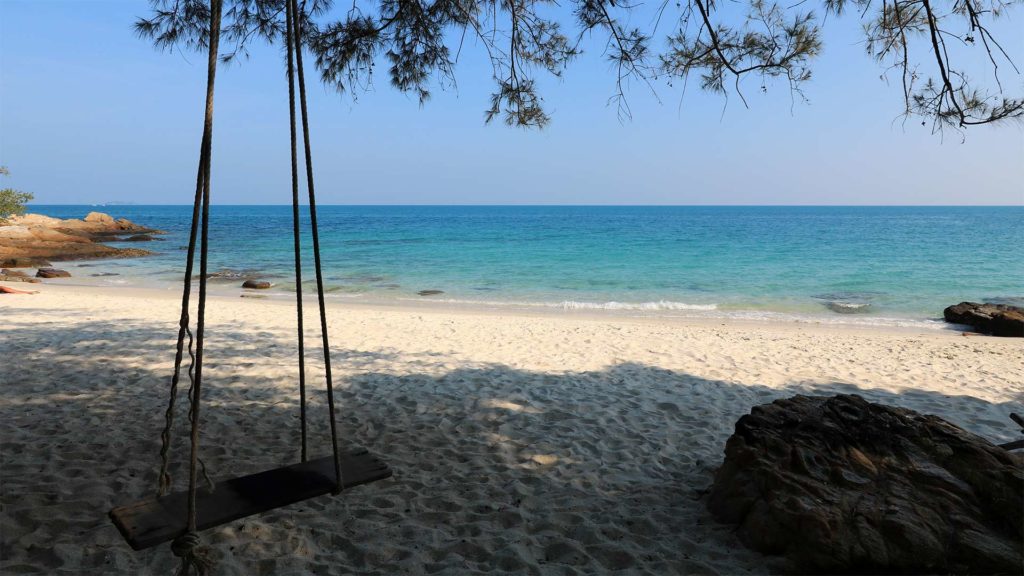 Schaukel am Ao Nuan Beach auf Koh Samet, Thailand