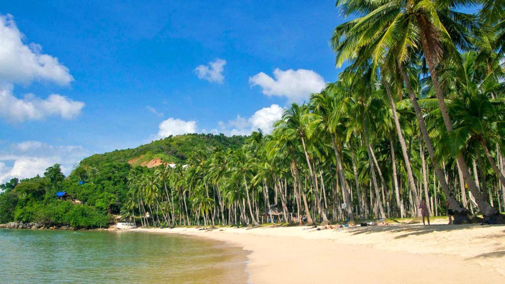 Marimegmeg Beach bei Corong Corong, Palawan