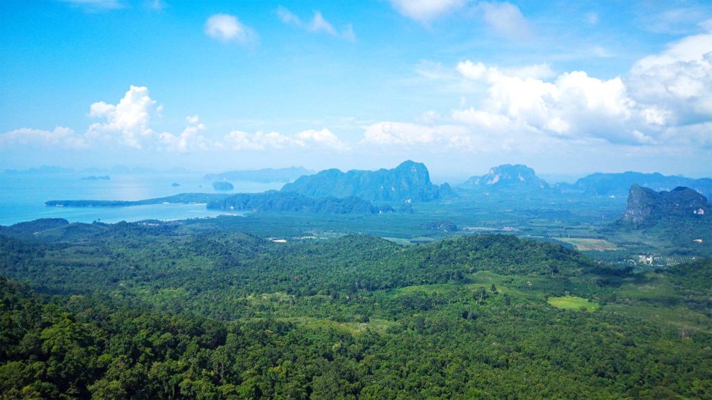 Aussicht vom Dragon Crest Mountain in Krabi