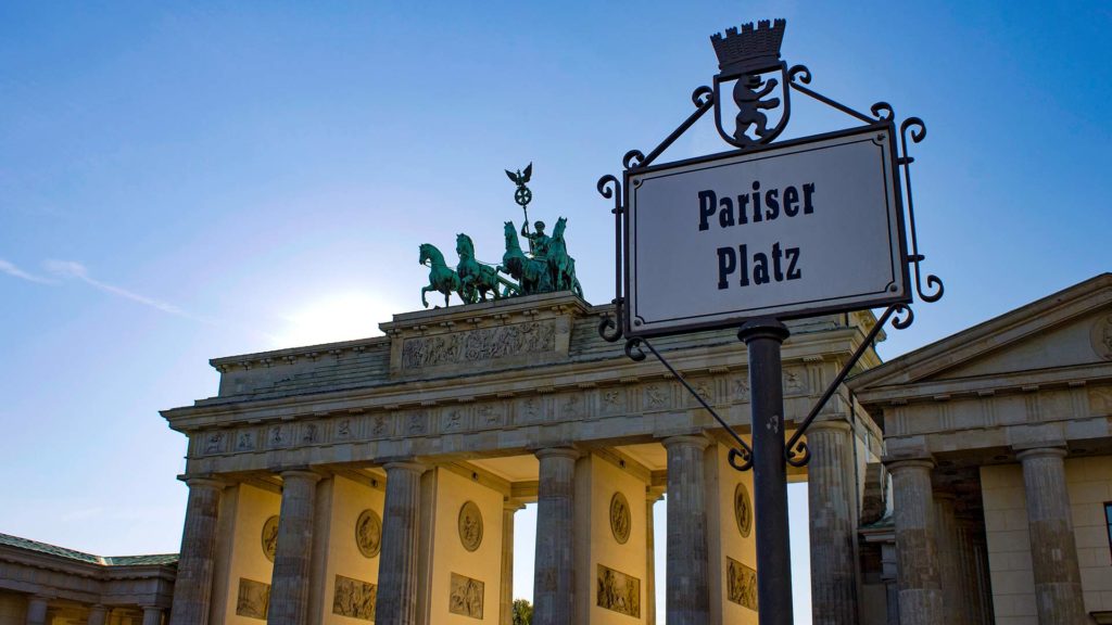 The Brandenburg Gate on Pariser Platz, Berlin