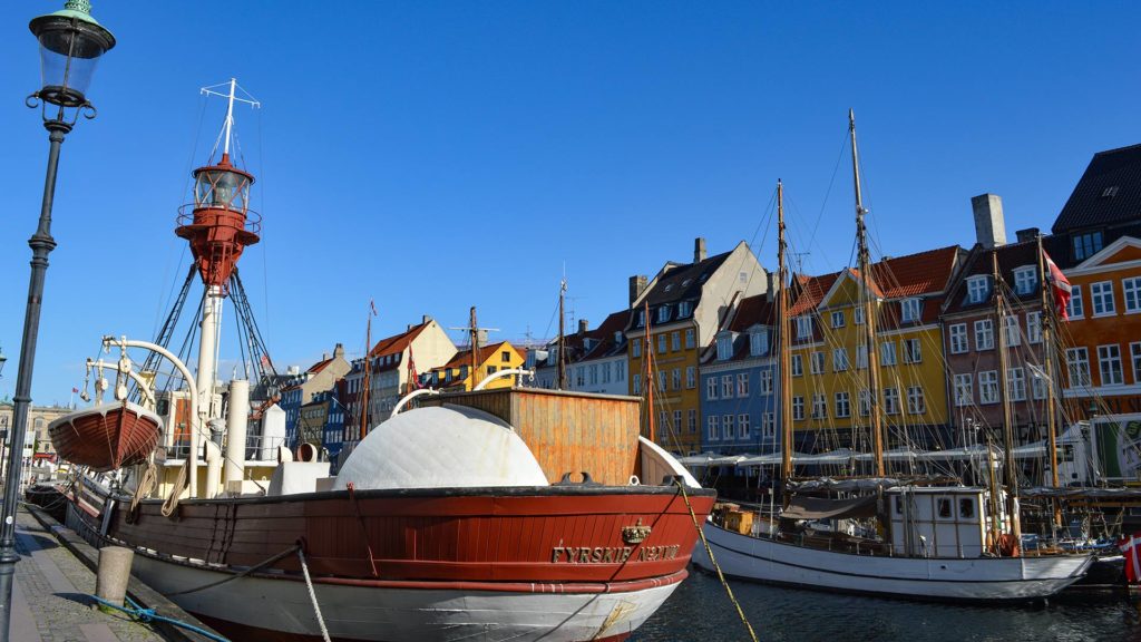 Nyhavn in Kopenhagen, Dänemark