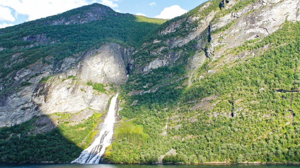 The Freier Waterfall in Geirangerfjord, Norway