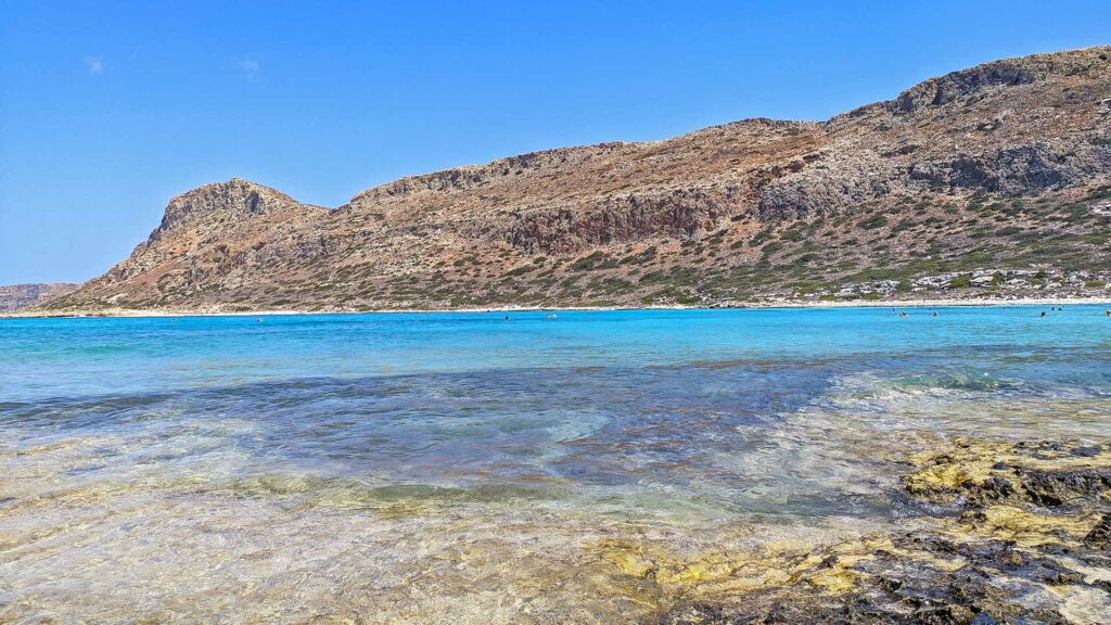 View of Balos beach in West Crete