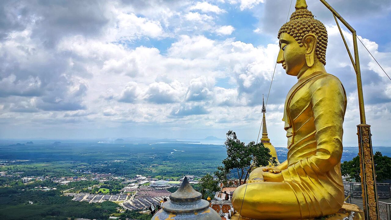 View from Tiger Cave Temple on Krabi Town