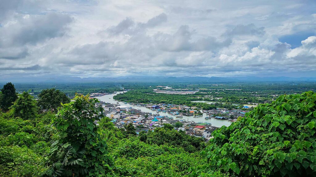 View of Chumphon from Khao Matree Viewpoint