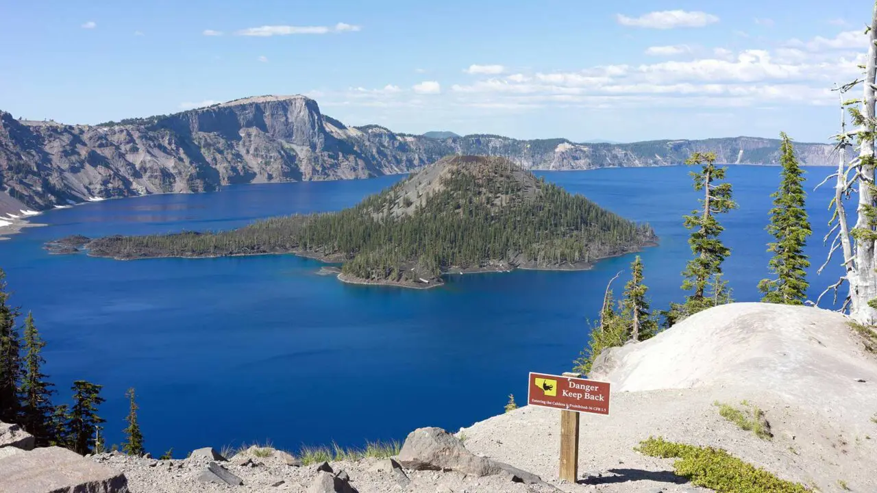 Kratersee in Oregon (Crater Lake), USA