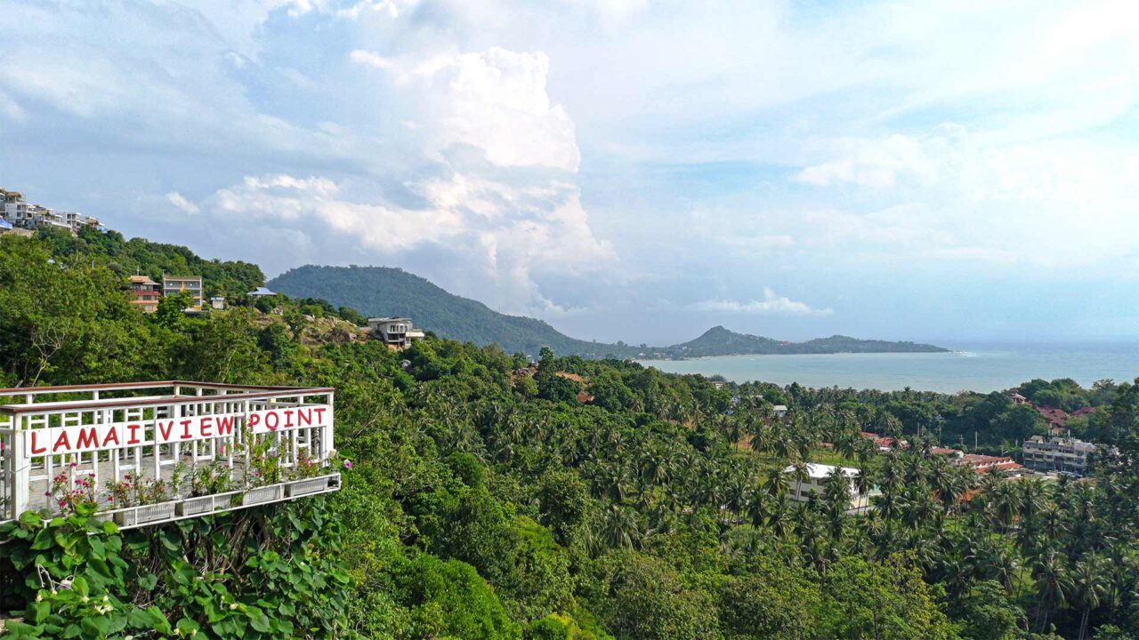 Aussicht vom Lamai Viewpoint auf Koh Samui